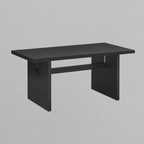 Wood Modern Farmhouse Dining Table Black Oak