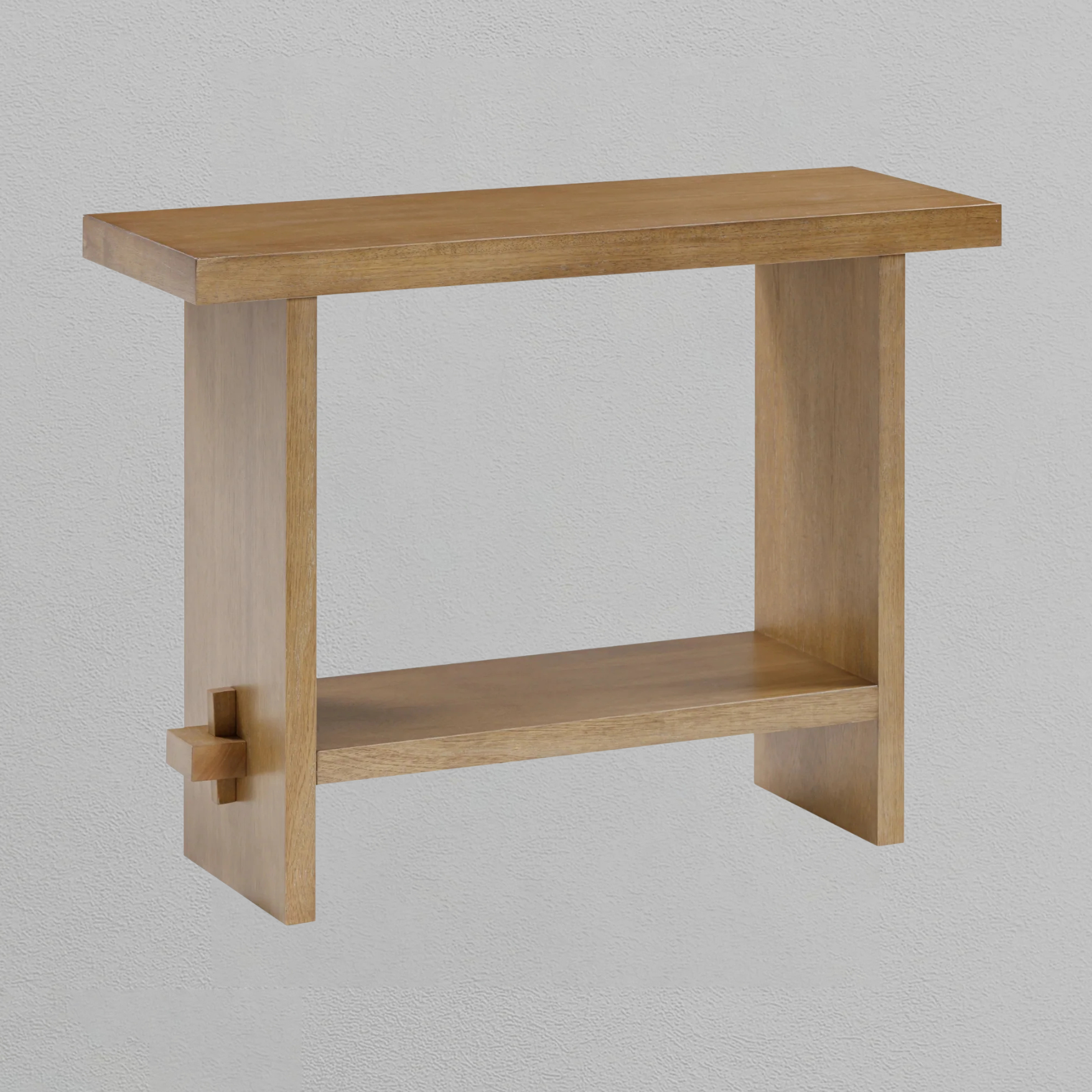 Wood Console Table Light Brown