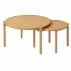 Round Coffee Table - Light Brown