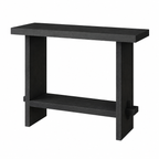 Wood Oak Console Table - Black Oak