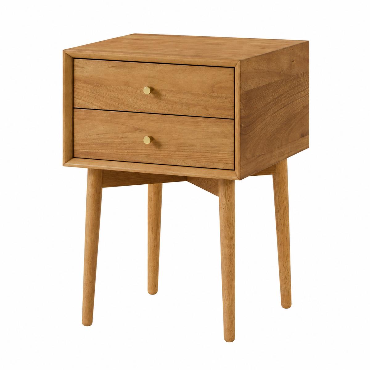 Wood Nightstand - Acacia